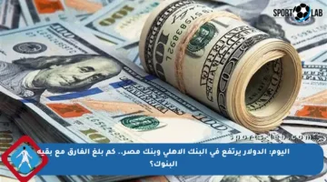 اليوم: الدولار يرتفع في البنك الأهلي وبنك مصر.. كم بلغ الفارق مع بقية البنوك؟